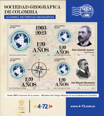 Sociedad Geográfica De Colombia Academia De Ciencias Geográfica - 120 Años