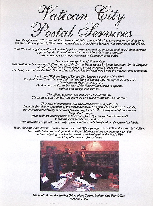Vaticano Postal Services-Augusto Peinado